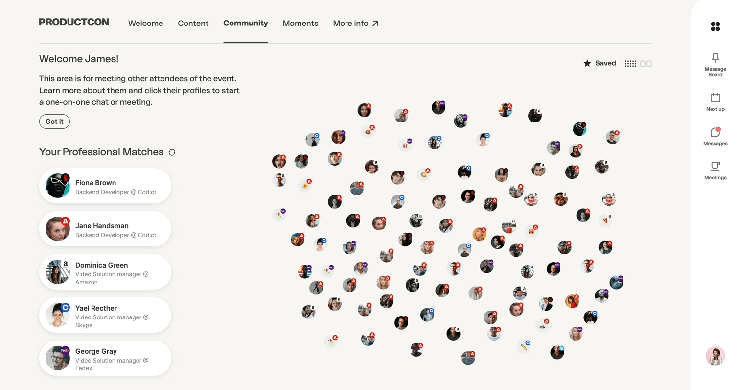Community page