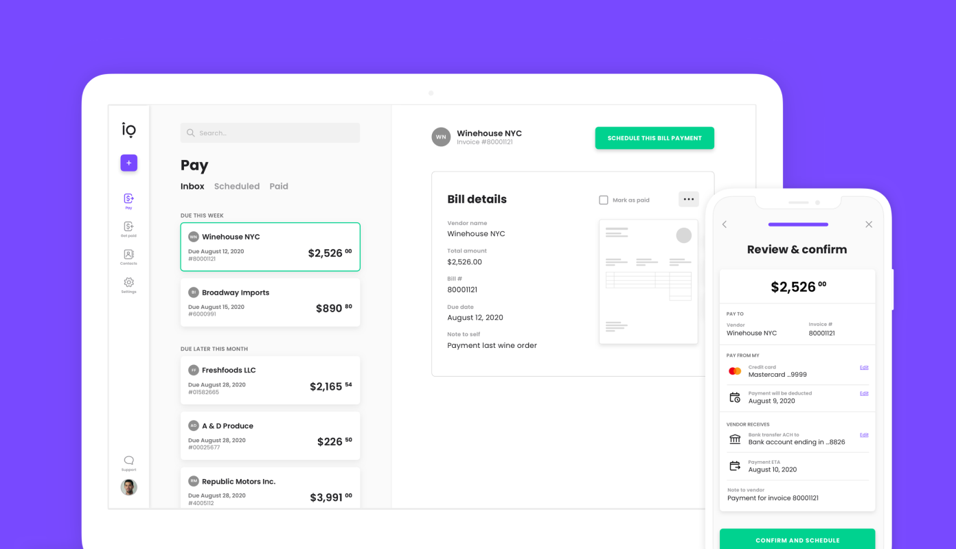 Melio — Payments & Onboarding